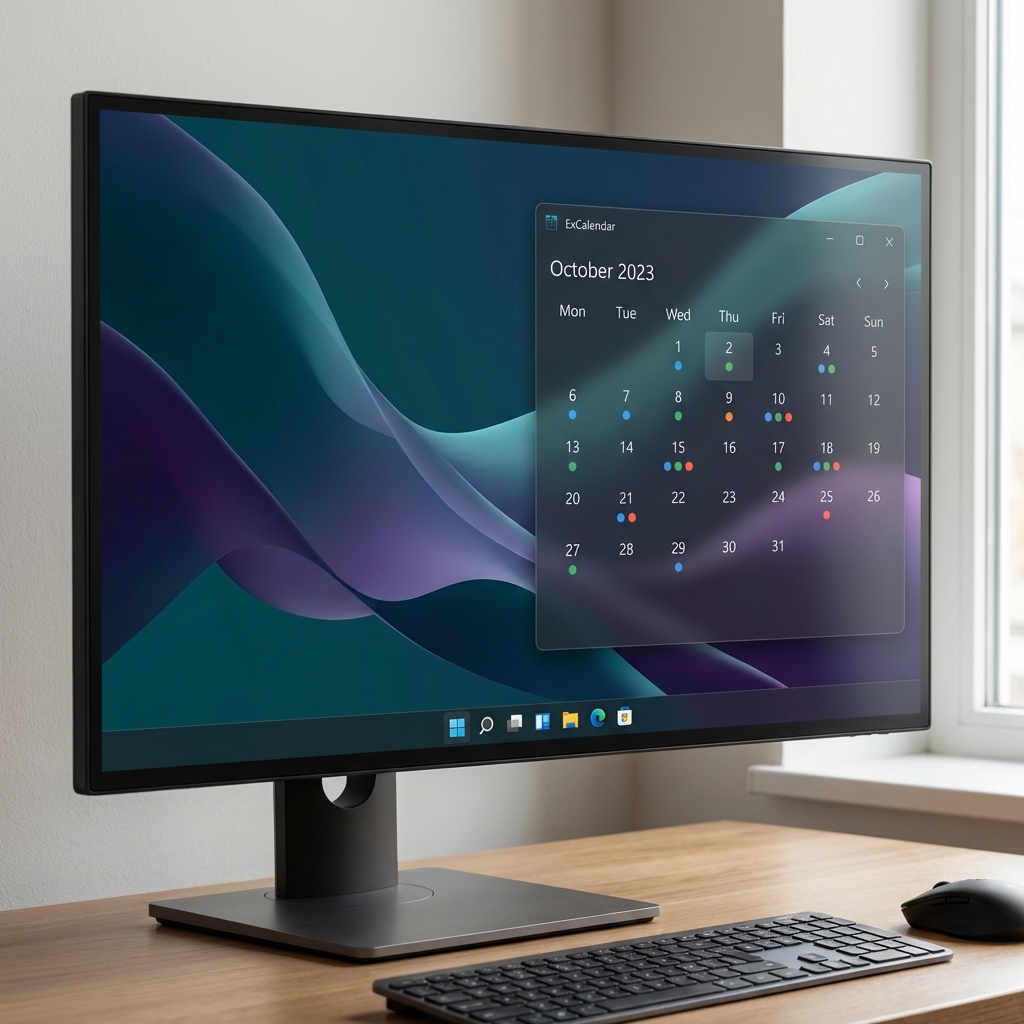 ExCalendar Desktop Widget
